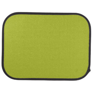Solid color plain lime grape green car floor mat