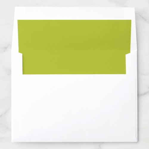 Solid color plain lime grape green envelope liner