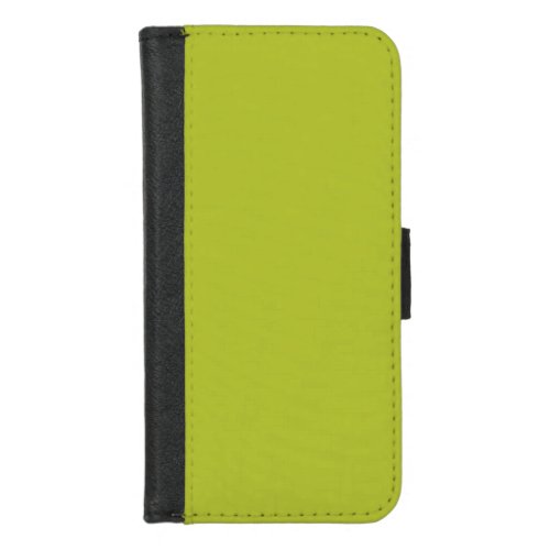 Solid color plain lime grape green iPhone 87 wallet case