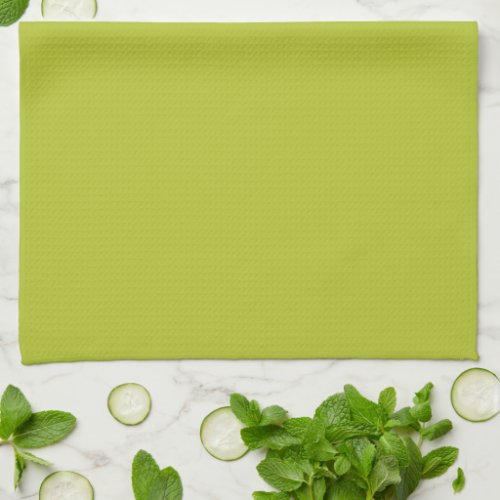 Solid color plain lime grape green kitchen towel