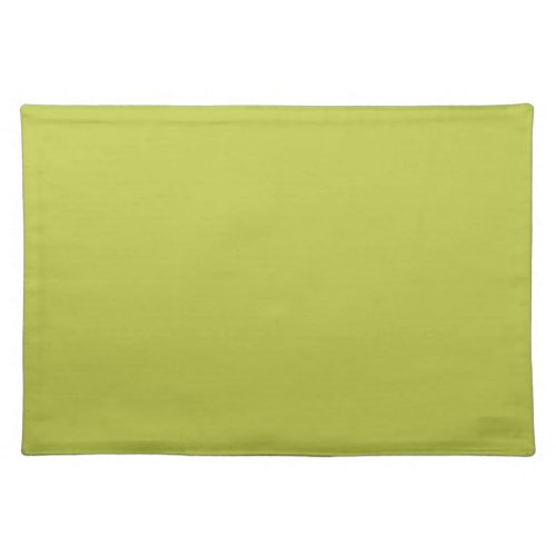 Solid color plain lime green lemon grass cloth placemat