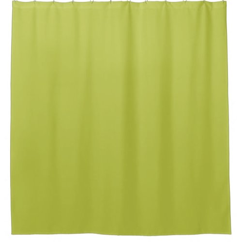 Solid color plain lime green lemon grass shower curtain