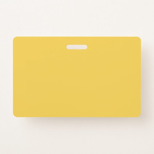 Solid color plain Marigold Yellow Badge