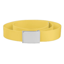 Solid color plain Marigold Yellow Belt