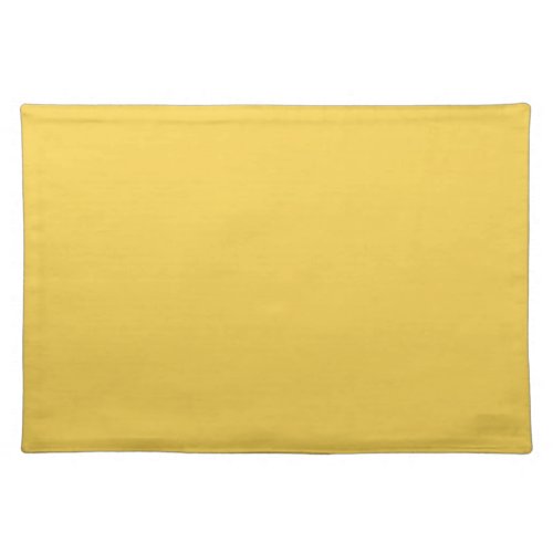 Solid color plain Marigold Yellow Cloth Placemat