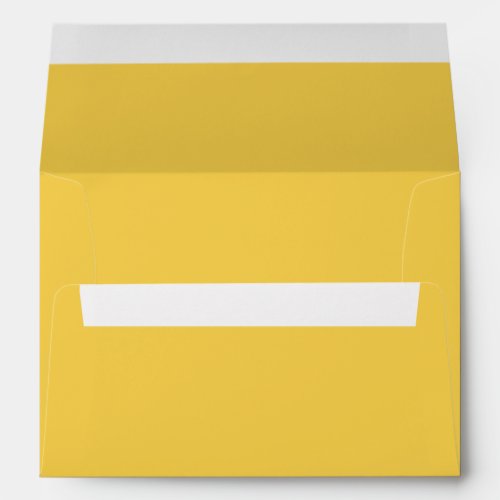Solid color plain Marigold Yellow Envelope