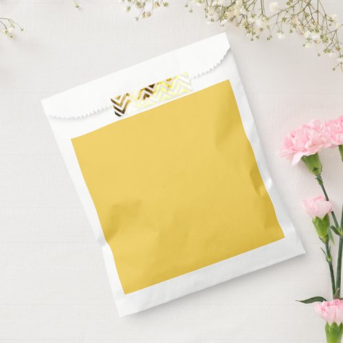 Solid color plain Marigold Yellow Favor Bag