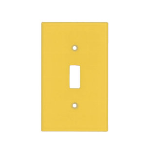 Solid color plain Marigold Yellow Light Switch Cover