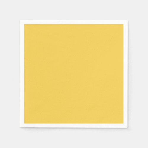 Solid color plain Marigold Yellow Napkins