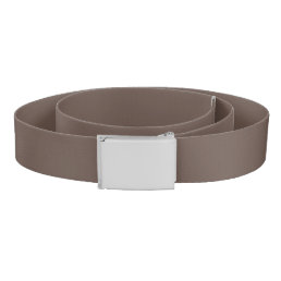 Solid color plain medium taupe pastel brown belt