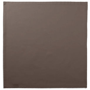 Solid color plain medium taupe pastel brown cloth napkin