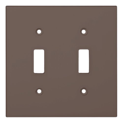 Solid color plain medium taupe pastel brown light switch cover