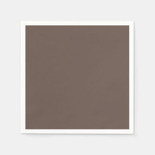 Solid color plain medium taupe pastel brown napkins