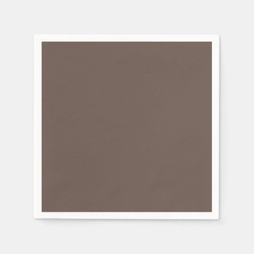 Solid color plain medium taupe pastel brown napkins
