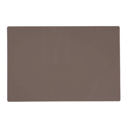 Solid color plain medium taupe pastel brown placemat