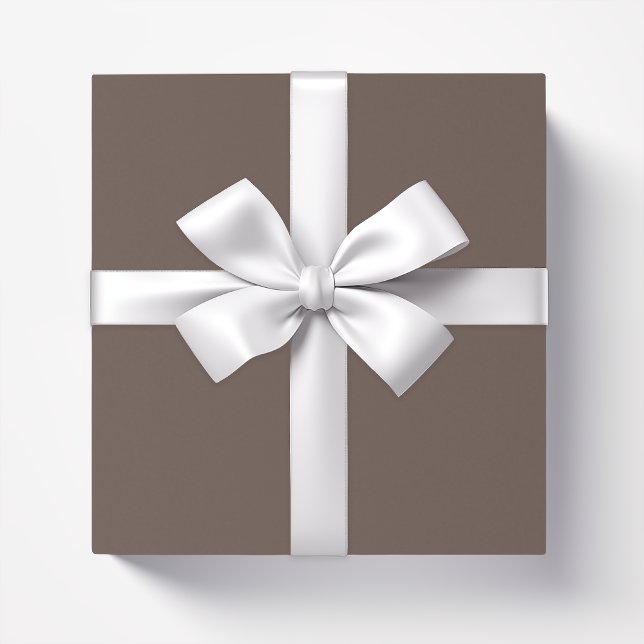 Solid color plain medium taupe pastel brown wrapping paper (Creator Uploaded)