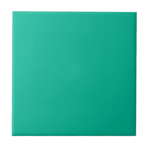 Solid color plain Mint Leaf green Ceramic Tile