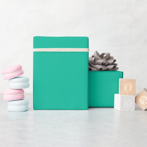 Solid color plain Mint Leaf green Wrapping Paper