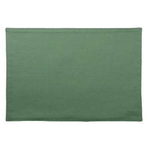 Solid color plain Moss Green Cloth Placemat