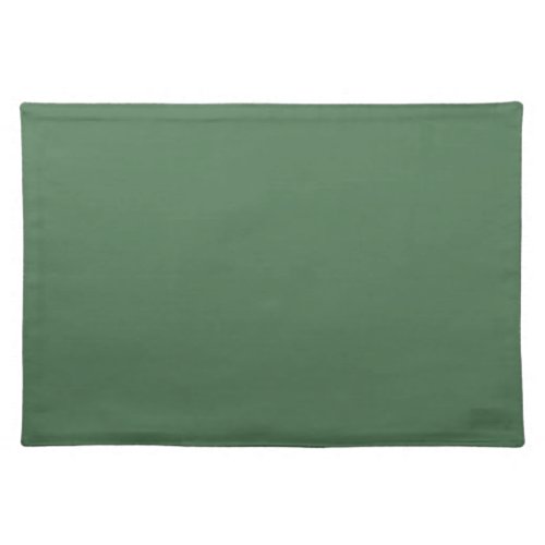Solid color plain Moss Green Cloth Placemat