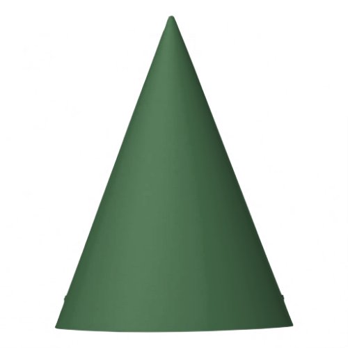 Solid color plain Moss Green Party Hat