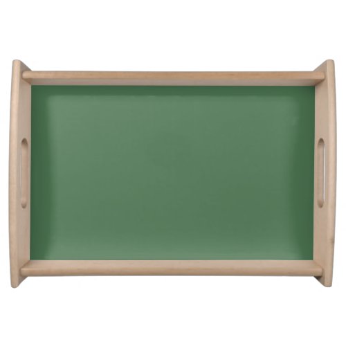 Solid color plain Moss Green Serving Tray