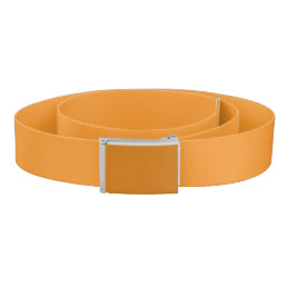 Solid color plain orange apricot belt
