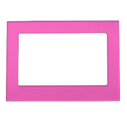 Solid color plain orchid bright pink magnetic frame