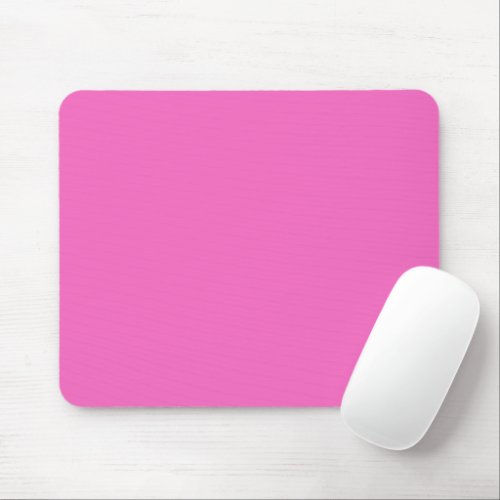 Solid color plain orchid bright pink mouse pad