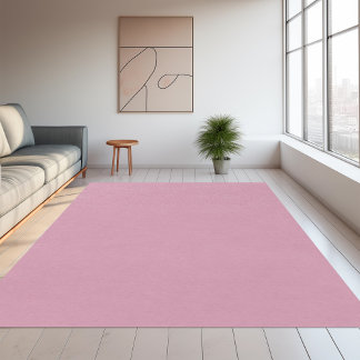 Solid color plain Orchid Smoke mauve pink Rug