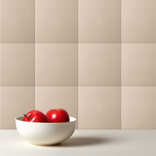 Solid color plain Palomino beige Ceramic Tile