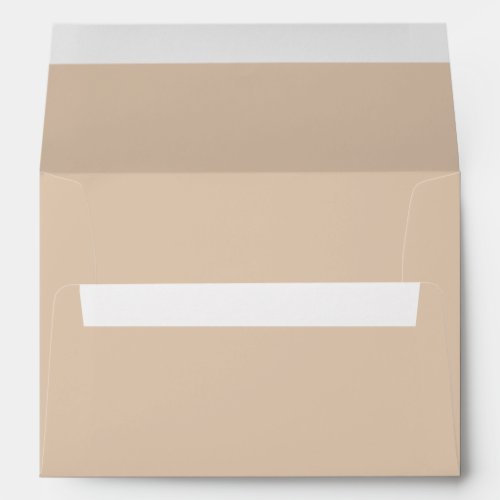 Solid color plain Palomino beige Envelope