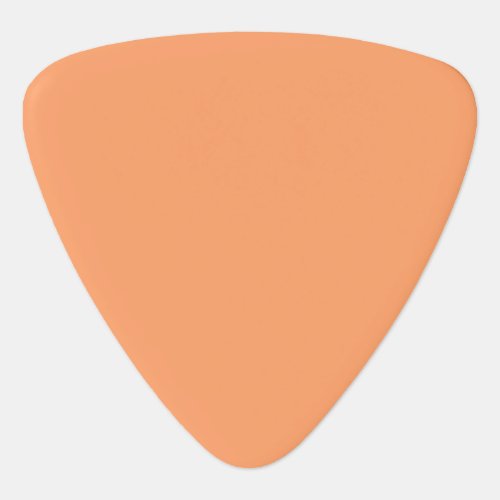 Solid color plain papaya orange guitar pick