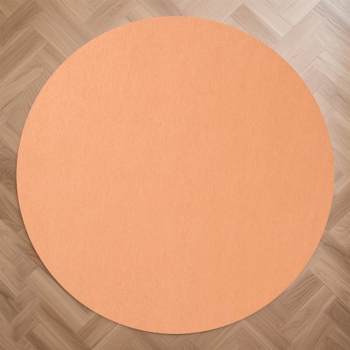 Solid color plain papaya orange rug