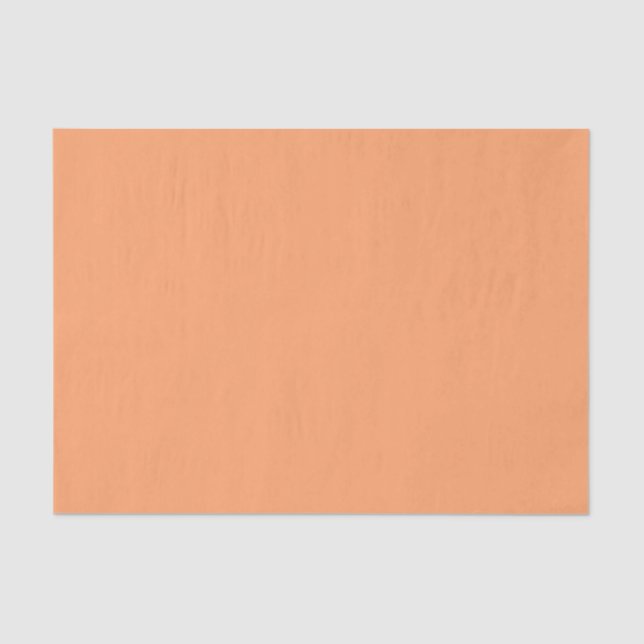 Solid color plain papaya orange tissue paper (Front)