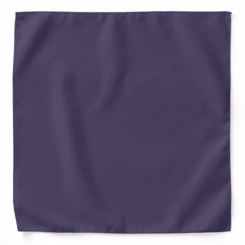 Solid color plain pastel dark purple bandana