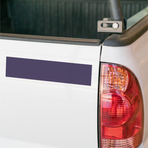 Solid color plain pastel dark purple bumper sticker