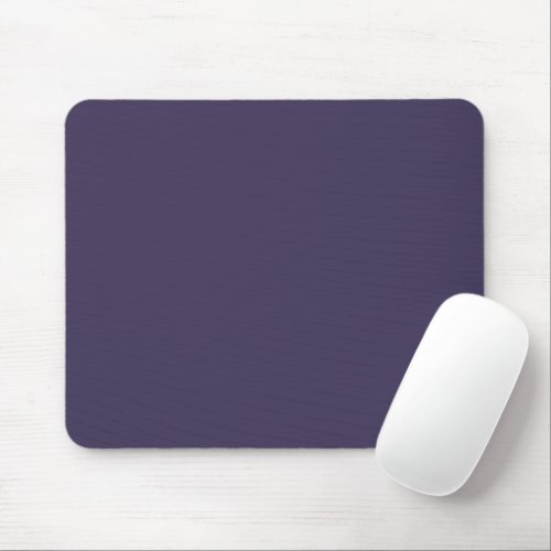 Solid color plain pastel dark purple mouse pad