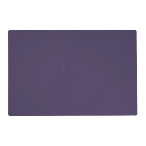 Solid color plain pastel dark purple placemat