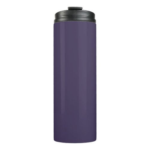 Solid color plain pastel dark purple thermal tumbler