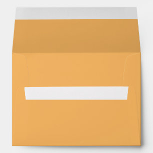 Solid color plain pastel orange topaz envelope