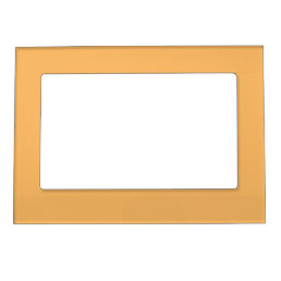 Solid color plain pastel orange topaz magnetic frame