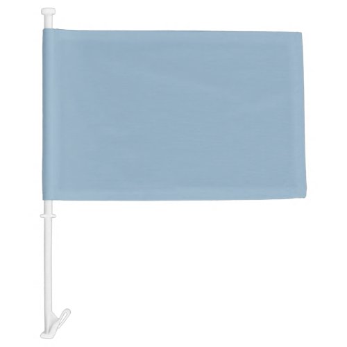 Solid color plain pastel pale blue car flag