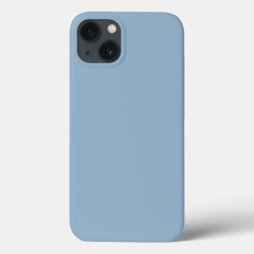 Solid color plain pastel pale blue iPhone 13 case