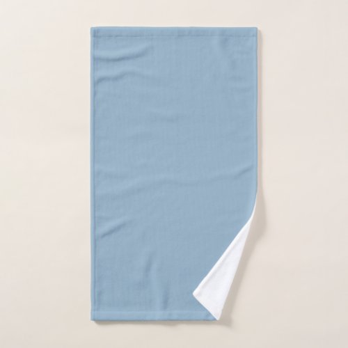 Solid color plain pastel pale blue hand towel 