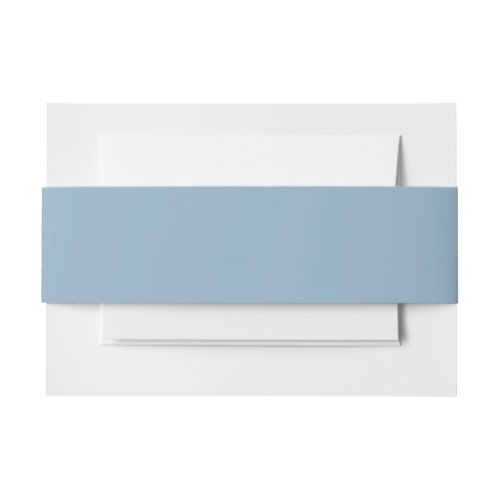 Solid color plain pastel pale blue invitation belly band
