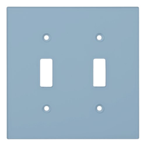 Solid color plain pastel pale blue light switch cover