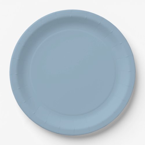 Solid color plain pastel pale blue paper plates
