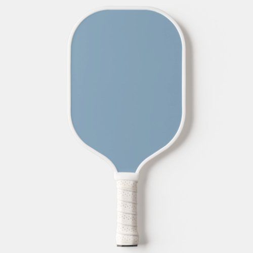 Solid color plain pastel pale blue pickleball paddle
