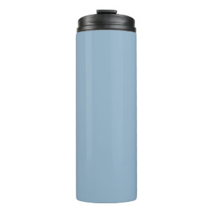 Solid color plain pastel pale blue thermal tumbler